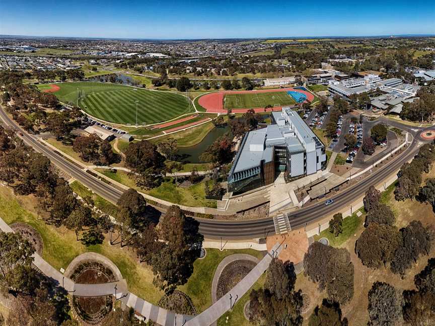 Aerialpanoramaof Deakin University's Waurn Pond Campus