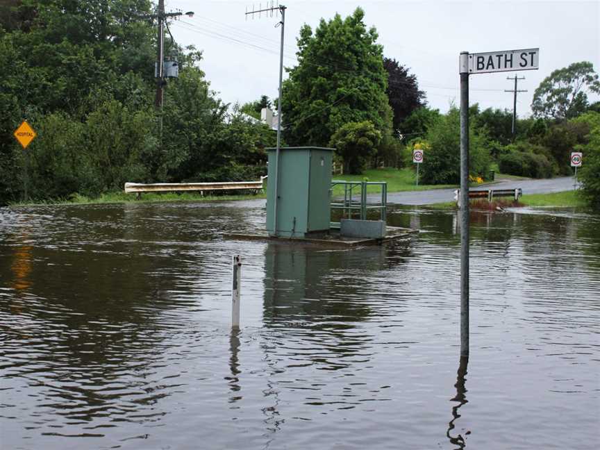 Flooded Bath Streetin Trentham CVictoria