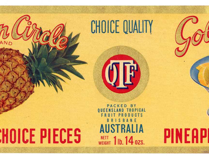 Golden Circlepineapplelabel Ccirca1947