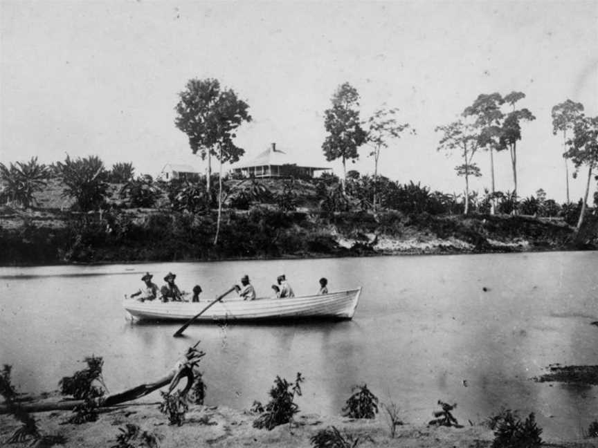 State Lib Qld1204072 Macknadesugarplantationviewedfromthe Herbert River CIngham C1874