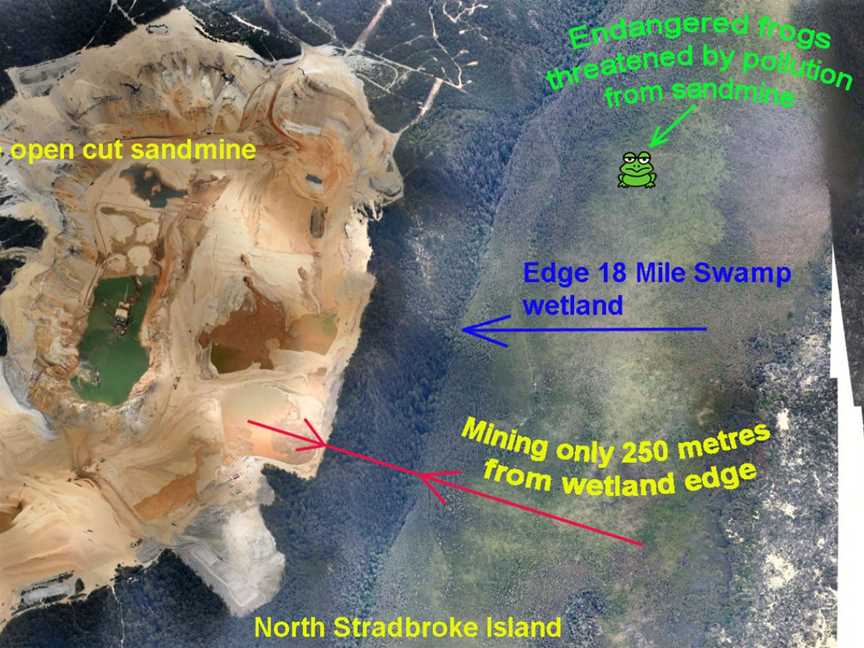 Enterpriseopencutsandmineencroachingonthe18 Mile Swampwetland