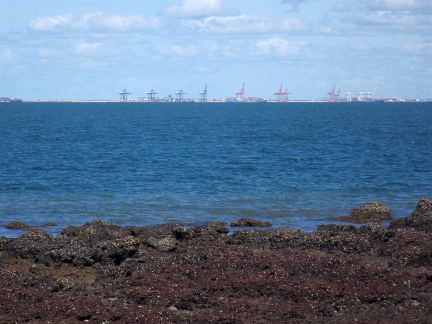 Portof Brisbanefrom Redcliffe Pointat Redcliffe CQueensland