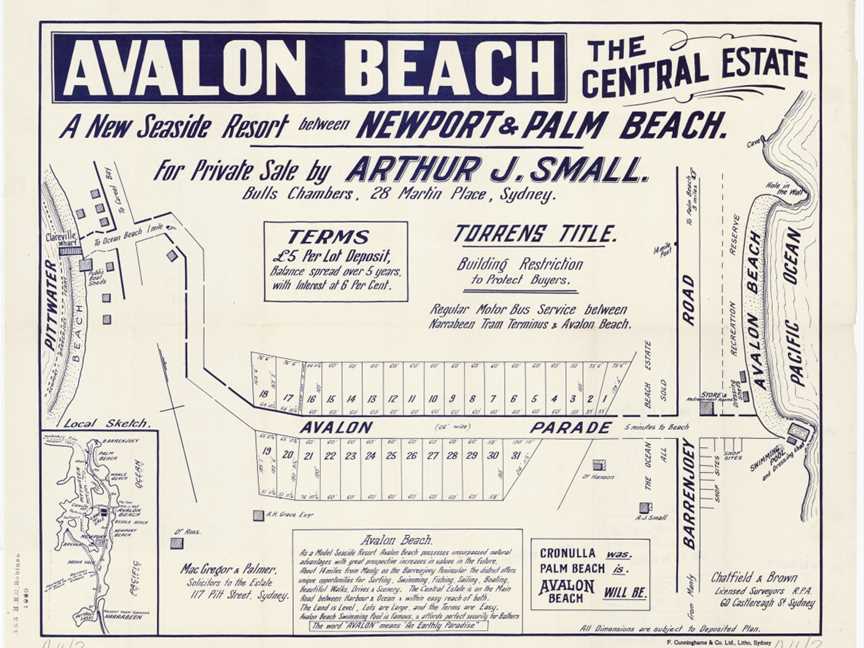 Avalon Beach Central Estate CAvalon Pde CBarrenjoey Rd C19211926