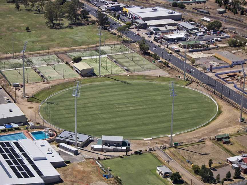 Aerialviewof Robertson Ovalin Wagga Wagga