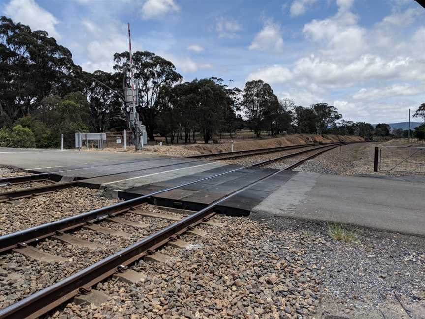 Carrick, New South Wales level crossing on Main South Line.jpg