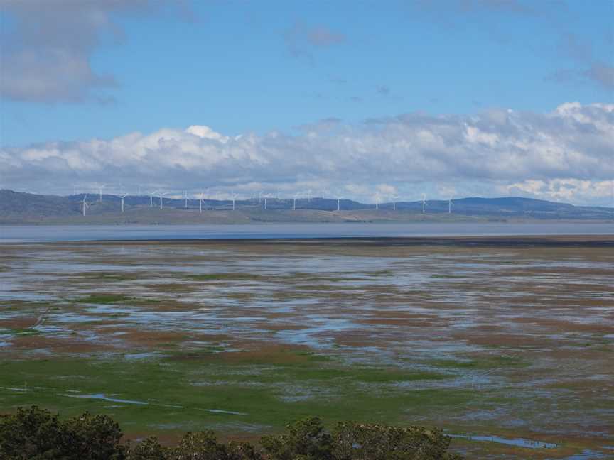 Lake George viewed from the Weereewa Lookout August 2020.jpg