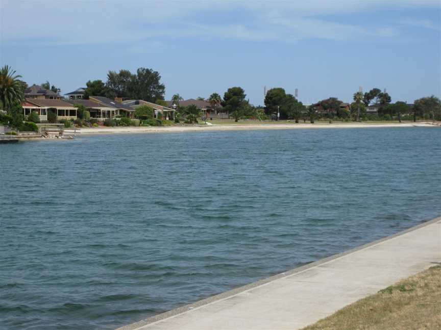 The man made lake at West Lakes Shore.JPG