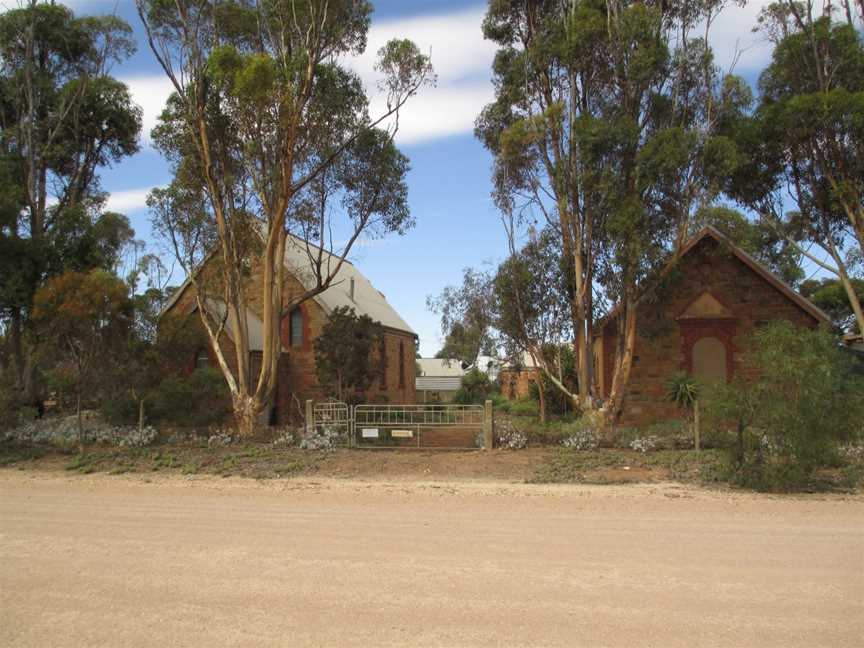 Church and school, Australia Plains.JPG