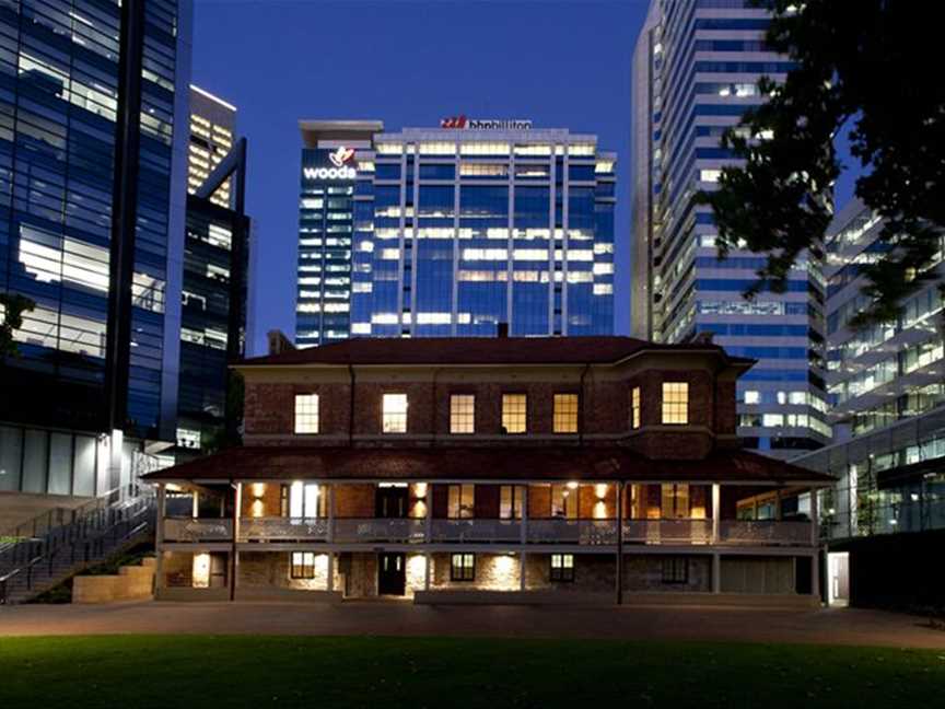 Lamont's Bishops House at twilight