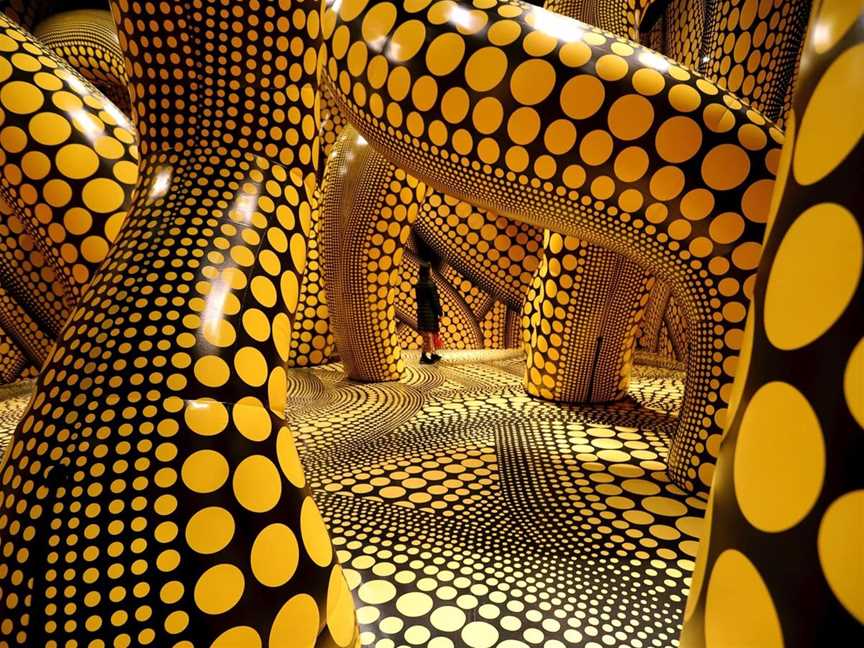 Artwork: The Hope of the Polka Dots Buried in Infinity Will Eternally Cover the Universe by Yayoi Kusama