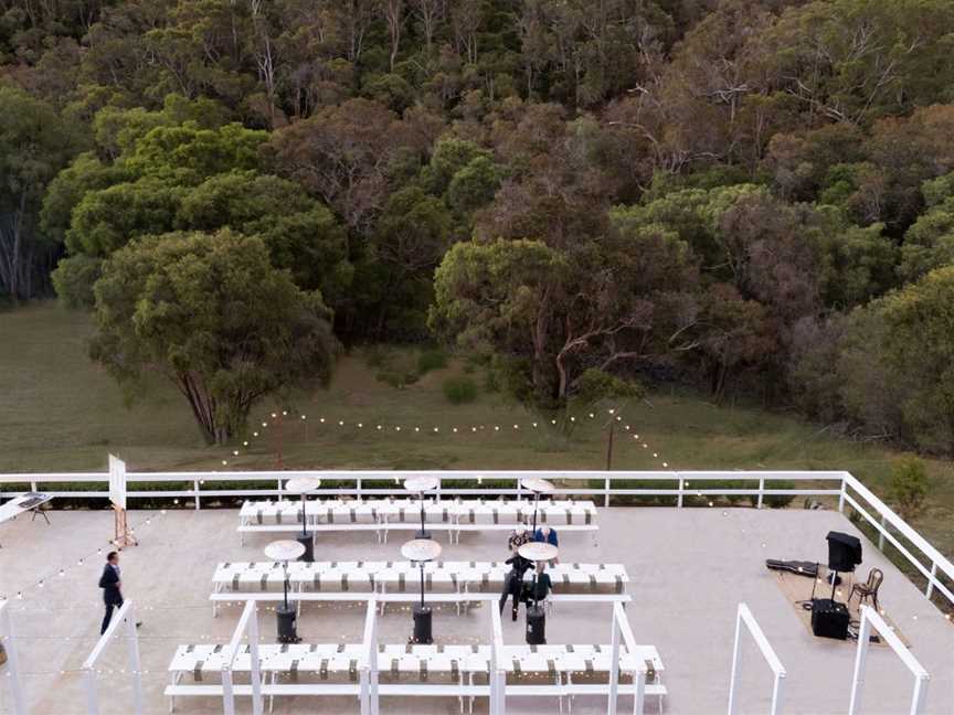 Dinner is served on the terrace