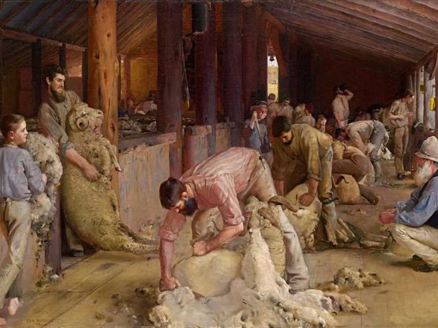 Shearing the Rams - Australian Art