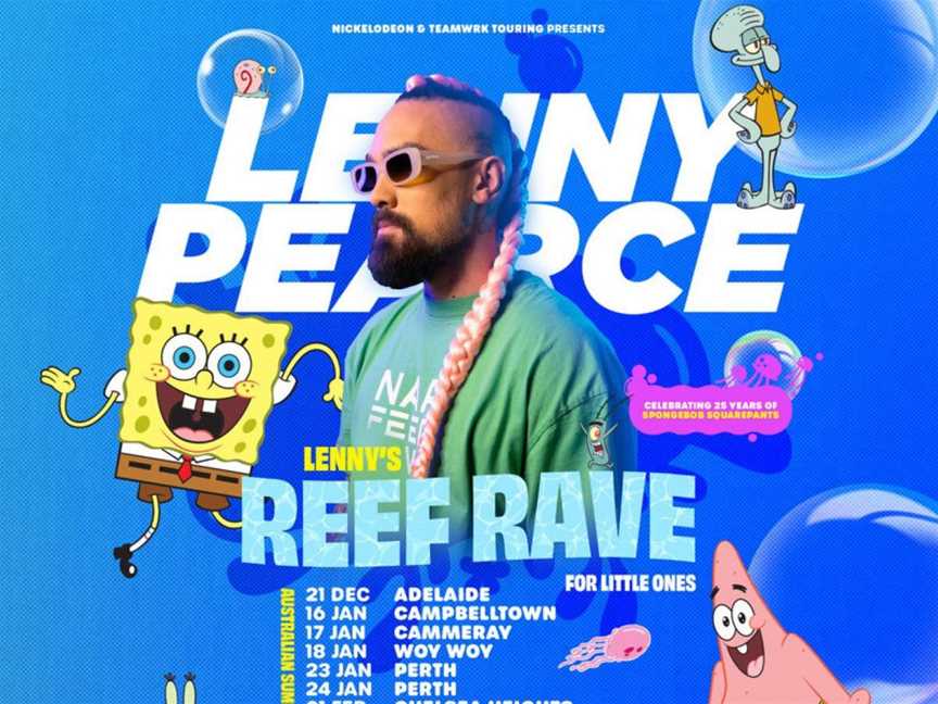 Lenny Pearce - Reef Rave, Events in Perth