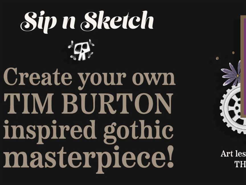 Burton & Bubbles: Sip, Sketch and Create Tim Burton Inspired Gothic Art, Events in Rockingham