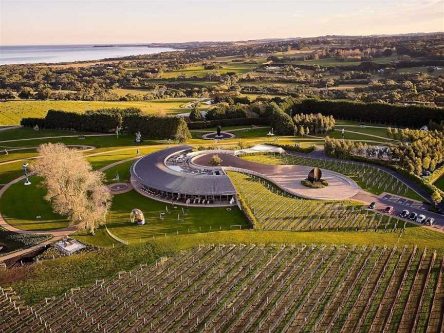 Wine Terrace and Cellar Door at Pt Leo Estate, Merricks, Victoria