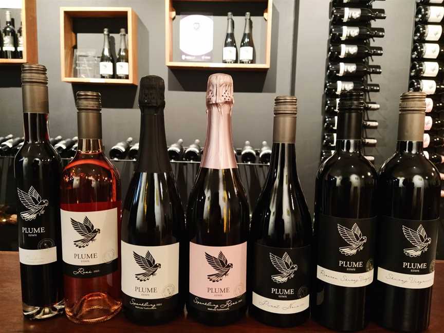 A selection of Plume Estate Wines