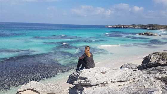 A short hike from the main road leads to this ocean view