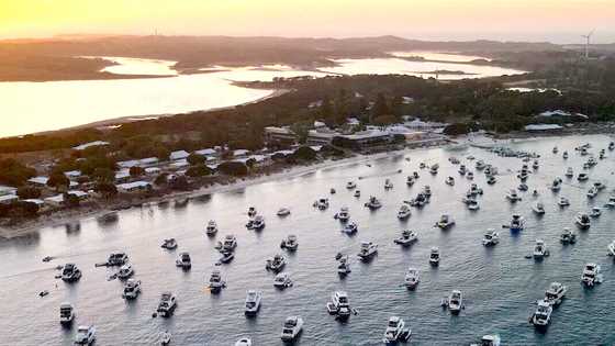 Aerial shot over Rottnest Island